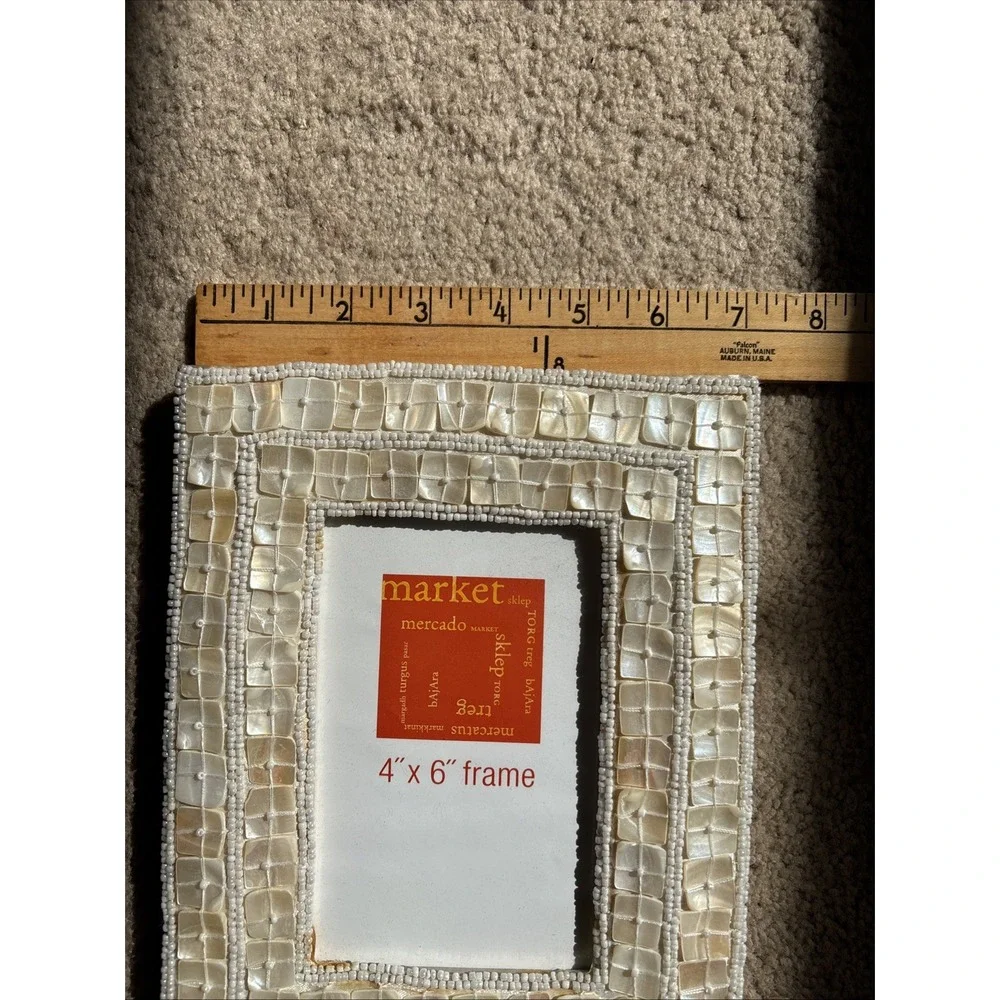 4 X 6 Shell Photo Frame Stand Alone Frame Mervyn's 2004